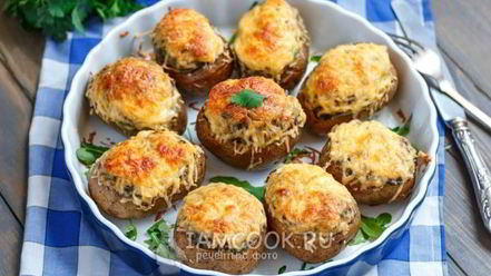 Рецепт картофеля, фаршированного грибами