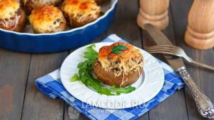 Рецепт картофеля, фаршированного грибами