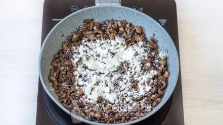 Рецепт картофеля, фаршированного грибами