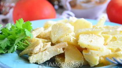 Рецепт Картофеля, запеченного в сметане