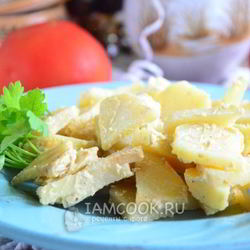 Рецепт Картофеля, запеченного в сметане