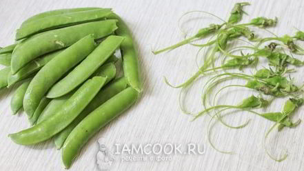 Рецепт обжаренного стручкового гороха