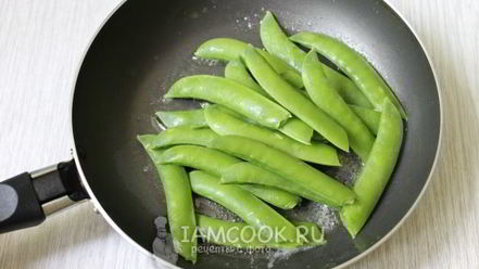 Рецепт обжаренного стручкового гороха