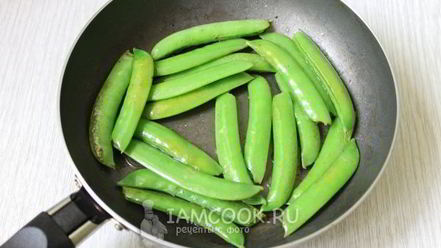 Рецепт обжаренного стручкового гороха