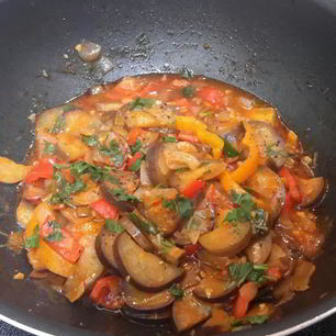 Рецепт Овощей, тушенов в соусе из соков и соевого соуса