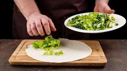 Рецепт овощной кесадильи с красной фасолью