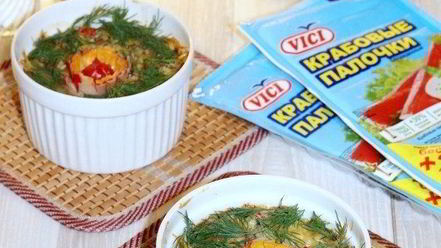 Рецепт пекинской капусты с крабовыми палочками