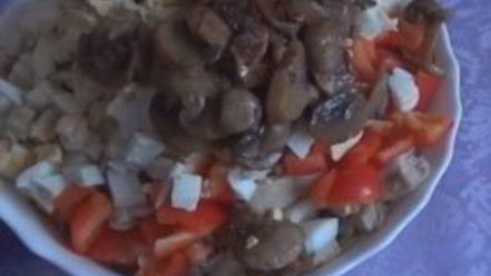 Рецепт пекинской капусты с курицей и грибами