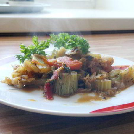 Рецепт Пряных тушеных овощей