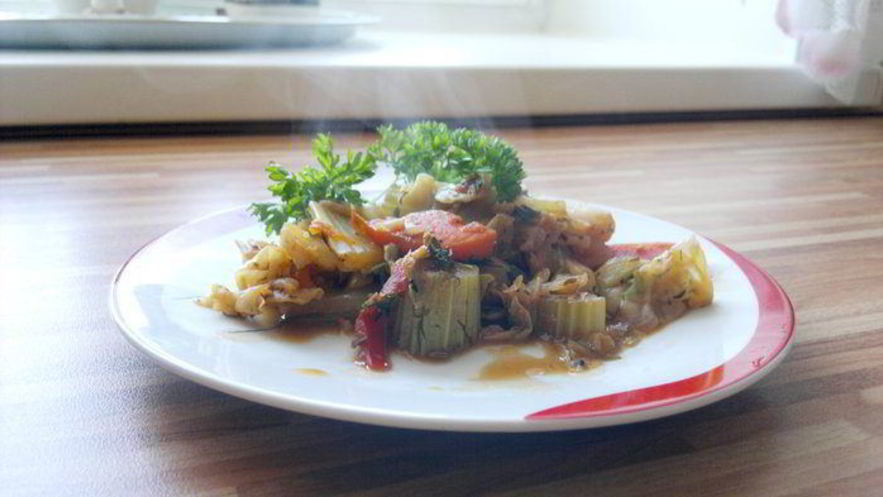 Рецепт пряных тушеных овощей