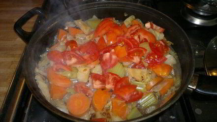 Рецепт пряных тушеных овощей