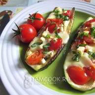 Рецепт Цукини запеченные с моцареллой и черри