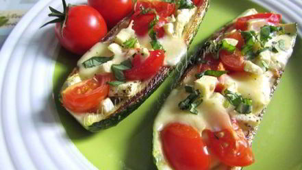 Рецепт цукини запеченные с моцареллой и черри