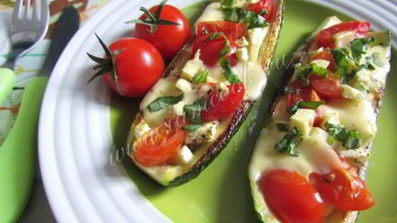 Рецепт цукини запеченные с моцареллой и черри