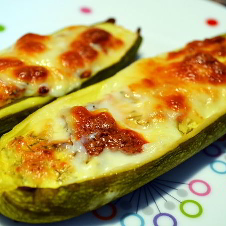 Рецепт Цукини, запеченные с начинкой