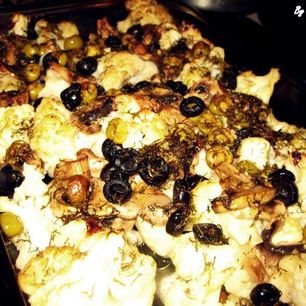 Рецепт Цветной капусты с грибами