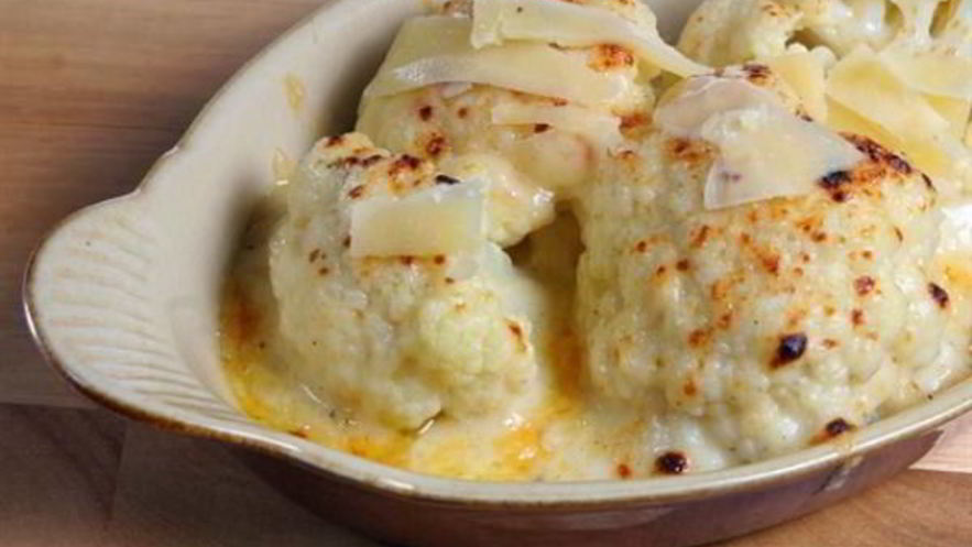 Рецепт цветной капусты с творогом в горшочках