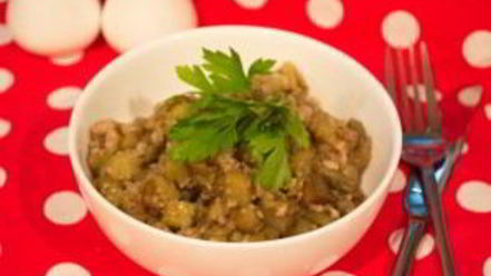 Рецепт тушеных баклажанов с фаршем