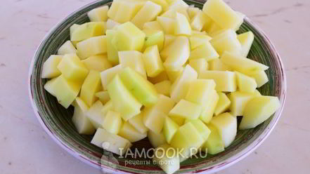 Рецепт тушеных кабачков с картошкой в сливках