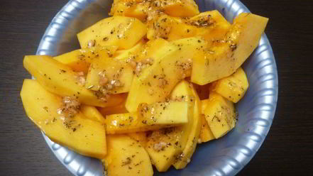 Рецепт запеченной тыквы с чесноком
