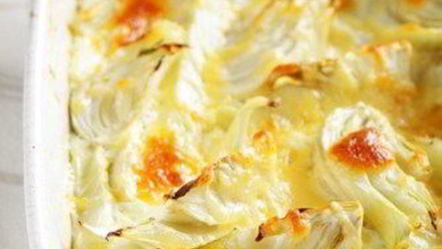 Рецепт запеченного фенхеля с пармезаном и тимьяном