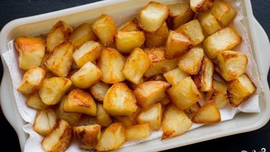 Рецепт запеченного картофеля кусочками