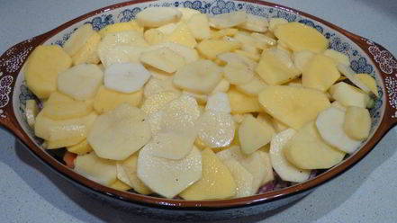 Рецепт запеченного картофеля с фаршем