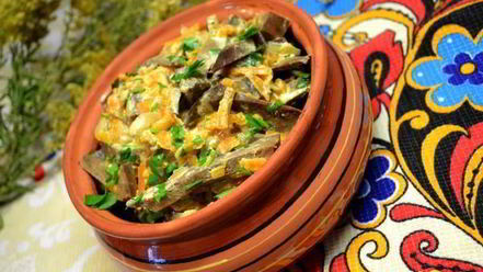 Рецепт фасоли и печень свиная