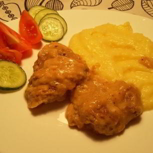 Рецепт Говяжьей печени в сметанном соусе