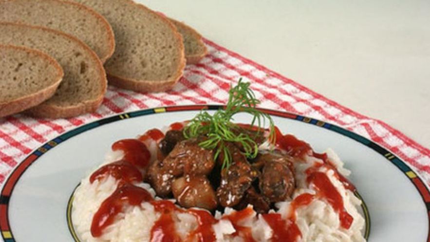 Рецепт гусиной печени в томатном соусе