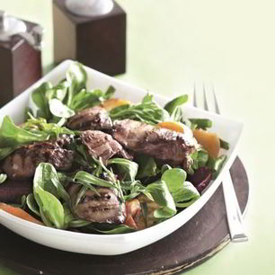 Рецепт Красной свеклы с репой и печенью