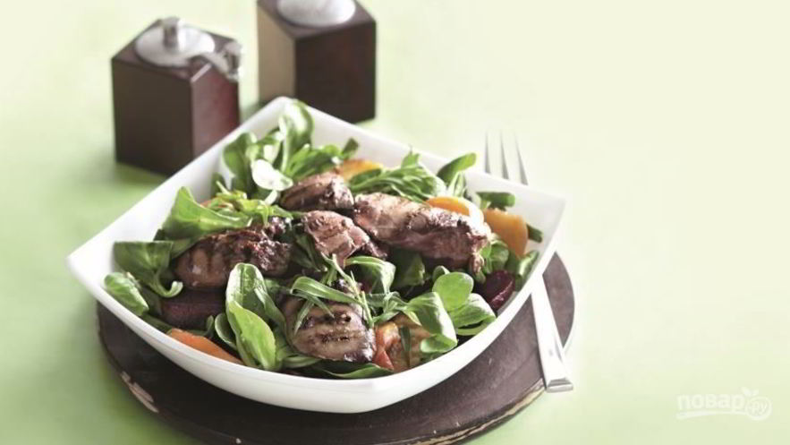 Рецепт красной свеклы с репой и печенью