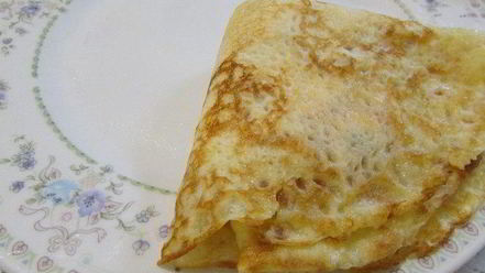 Рецепт креспелле с печенью, нутом и помидорами черри