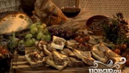 Рецепт Кростини с куриной печенью