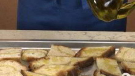 Рецепт кростини с куриной печенью