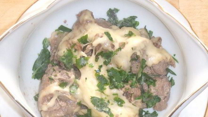Рецепт куриной печени под сыром