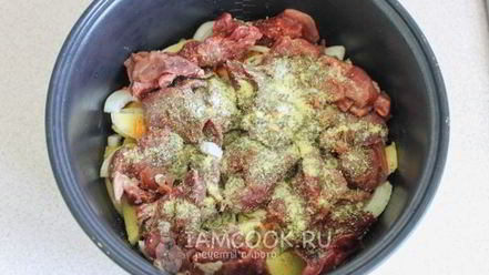 Рецепт куриной печени с картошкой в мультиварке