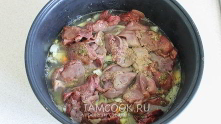 Рецепт куриной печени с картошкой в мультиварке
