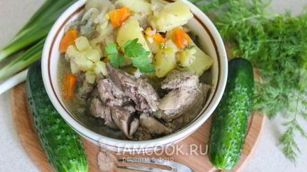 Рецепт куриной печени с картошкой в мультиварке