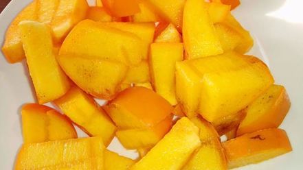 Рецепт куриной печени с хурмой