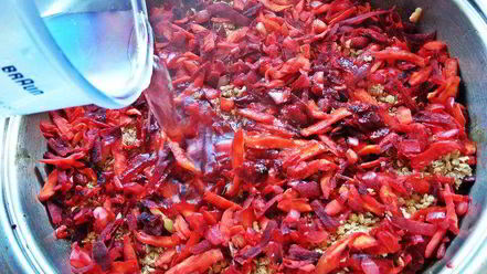 Рецепт куриной печени с овощами и гречкой