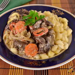 Рецепт Куриной печени с овощами в духовке