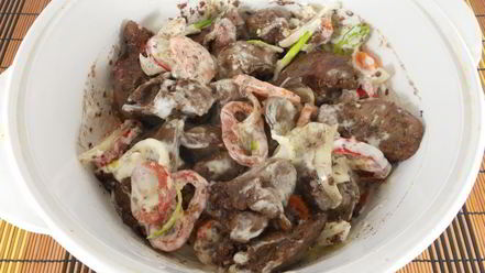 Рецепт куриной печени с овощами в духовке