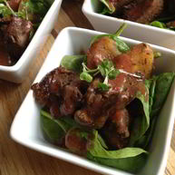 Рецепт Куриной печени с яблоками