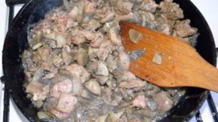 Рецепт куриной печени со сливками