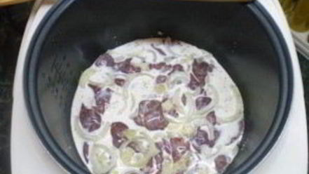 Рецепт куриной печени в сливках в мультиварке