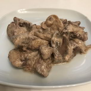 Рецепт Куриной печени в сметане