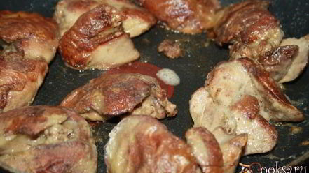 Рецепт куриной печени в сыре