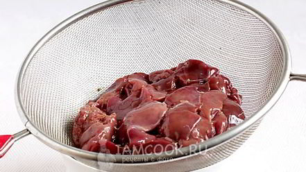 Рецепт куриной печени жареной с луком