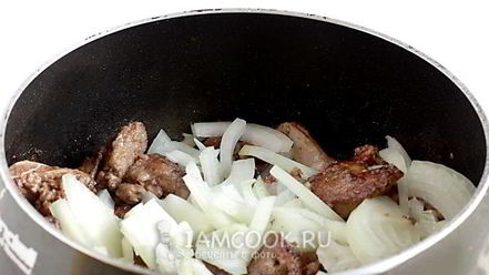 Рецепт куриной печени жареной с луком